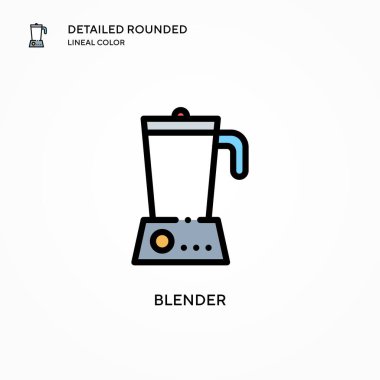Blender vektör simgesi. Modern vektör illüstrasyon kavramları. Düzenlemesi ve kişiselleştirmesi kolay.