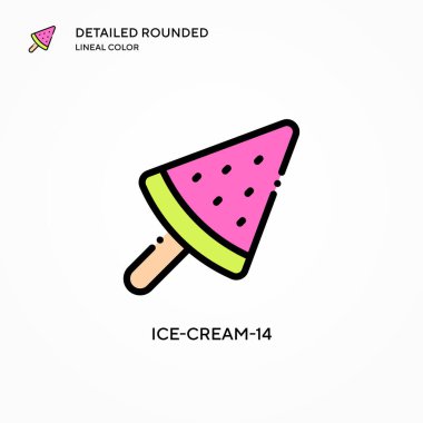 Dondurma-14 vektör ikonu. Modern vektör illüstrasyon kavramları. Düzenlemesi ve kişiselleştirmesi kolay.