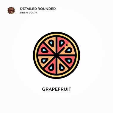 Greyfurt vektör simgesi. Modern vektör illüstrasyon kavramları. Düzenlemesi ve kişiselleştirmesi kolay.