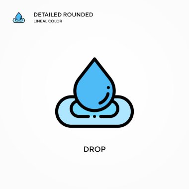 Vektör simgesini bırak. Modern vektör illüstrasyon kavramları. Düzenlemesi ve kişiselleştirmesi kolay.