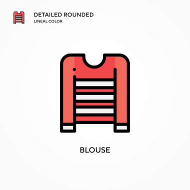 Bluz vektör simgesi. Modern vektör illüstrasyon kavramları. Düzenlemesi ve kişiselleştirmesi kolay.