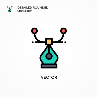 Vektör vektör simgesi. Modern vektör illüstrasyon kavramları. Düzenlemesi ve kişiselleştirmesi kolay.