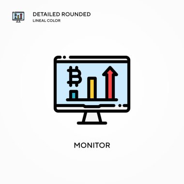 Vektör simgesini izle. Modern vektör illüstrasyon kavramları. Düzenlemesi ve kişiselleştirmesi kolay.