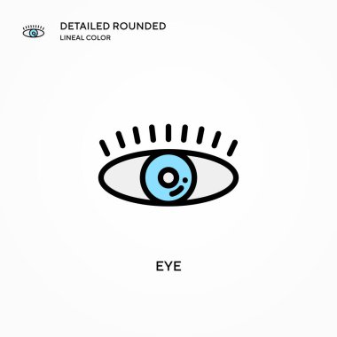 Göz vektör simgesi. Modern vektör illüstrasyon kavramları. Düzenlemesi ve kişiselleştirmesi kolay.
