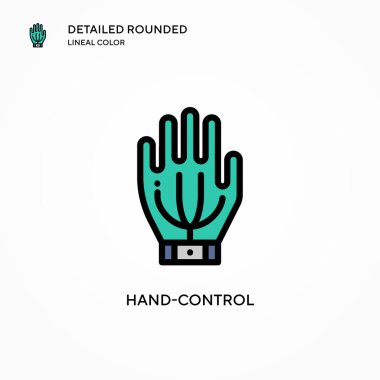 El kontrol vektör simgesi. Modern vektör illüstrasyon kavramları. Düzenlemesi ve kişiselleştirmesi kolay.