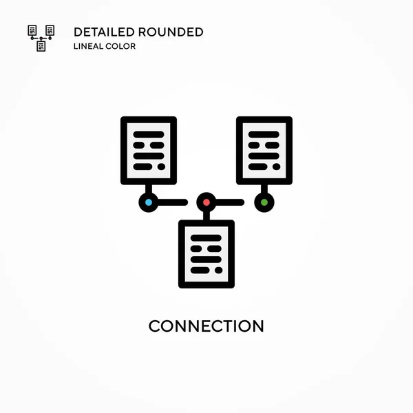 Значок Вектора Соединения Современные Векторные Иллюстрации Простота Редактирования Хранения — стоковый вектор