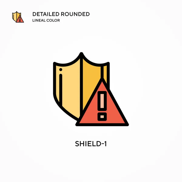 Shield Vektor Symbol Moderne Konzepte Zur Vektorillustration Einfach Bearbeiten Und — Stockvektor