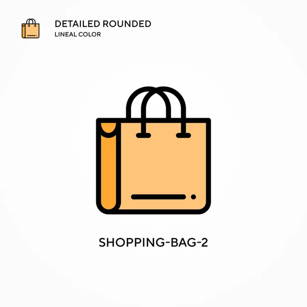 Shopping Bag Vector Icono Conceptos Modernos Ilustración Vectorial Fácil Editar — Vector de stock