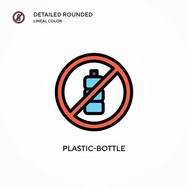 Icono Vector Botella Plástico Conceptos Modernos Ilustración Vectorial Fácil Editar — Vector de stock
