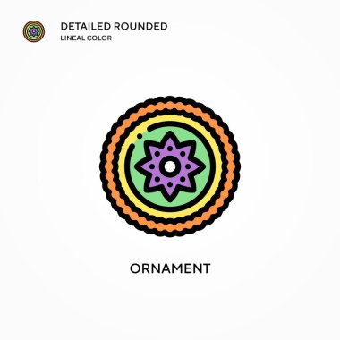 Süs vektör simgesi. Modern vektör illüstrasyon kavramları. Düzenlemesi ve kişiselleştirmesi kolay.