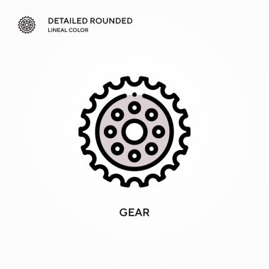 Vites vektör simgesi. Modern vektör illüstrasyon kavramları. Düzenlemesi ve kişiselleştirmesi kolay.