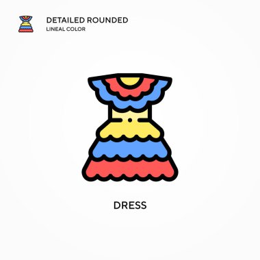 Vektör simgesini giyin. Modern vektör illüstrasyon kavramları. Düzenlemesi ve kişiselleştirmesi kolay.