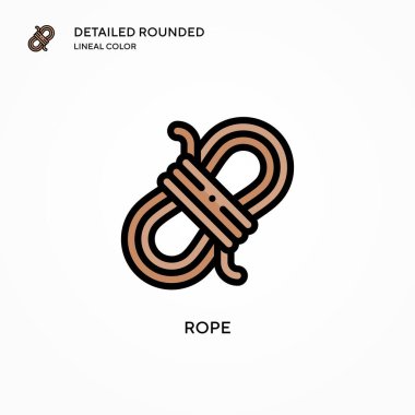 İp vektör simgesi. Modern vektör illüstrasyon kavramları. Düzenlemesi ve kişiselleştirmesi kolay.