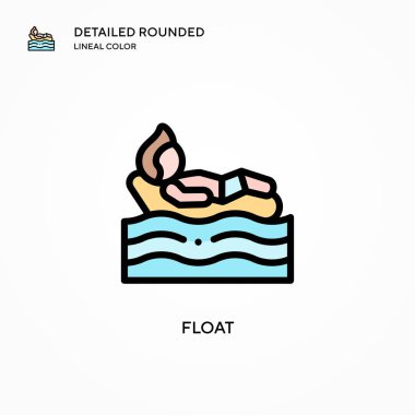 Vektör simgesini yüzdür. Modern vektör illüstrasyon kavramları. Düzenlemesi ve kişiselleştirmesi kolay.