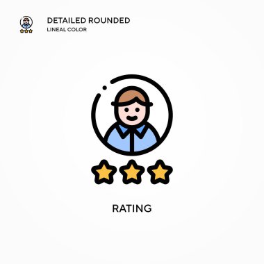 Beğeni vektörü simgesi. Modern vektör illüstrasyon kavramları. Düzenlemesi ve kişiselleştirmesi kolay.