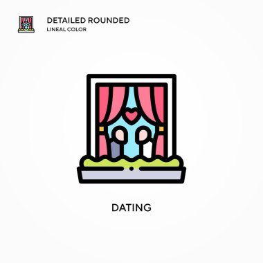 Randevu vektörü simgesi. Modern vektör illüstrasyon kavramları. Düzenlemesi ve kişiselleştirmesi kolay.