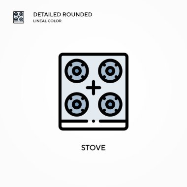 Soba vektör simgesi. Modern vektör illüstrasyon kavramları. Düzenlemesi ve kişiselleştirmesi kolay.