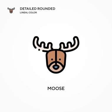 Geyik vektör simgesi. Modern vektör illüstrasyon kavramları. Düzenlemesi ve kişiselleştirmesi kolay.