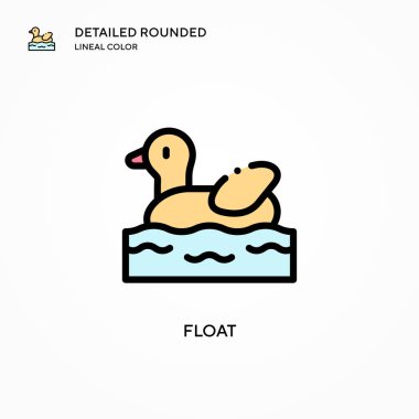 Vektör simgesini yüzdür. Modern vektör illüstrasyon kavramları. Düzenlemesi ve kişiselleştirmesi kolay.