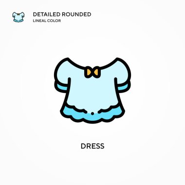 Vektör simgesini giyin. Modern vektör illüstrasyon kavramları. Düzenlemesi ve kişiselleştirmesi kolay.