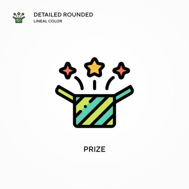 Ödül vektör simgesi. Modern vektör illüstrasyon kavramları. Düzenlemesi ve kişiselleştirmesi kolay.