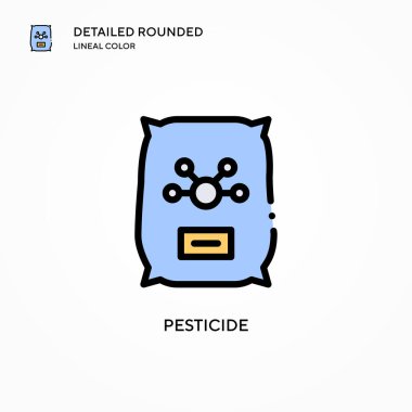 Böcek ilacı ikonu. Modern vektör illüstrasyon kavramları. Düzenlemesi ve kişiselleştirmesi kolay.