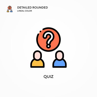 Sınav vektör simgesi. Modern vektör illüstrasyon kavramları. Düzenlemesi ve kişiselleştirmesi kolay.