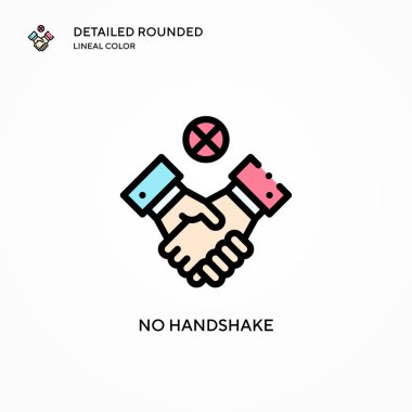 El sıkışma vektör simgesi yok. Modern vektör illüstrasyon kavramları. Düzenlemesi ve kişiselleştirmesi kolay.