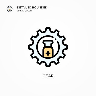 Vites vektör simgesi. Modern vektör illüstrasyon kavramları. Düzenlemesi ve kişiselleştirmesi kolay.