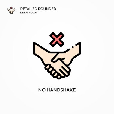 El sıkışma vektör simgesi yok. Modern vektör illüstrasyon kavramları. Düzenlemesi ve kişiselleştirmesi kolay.