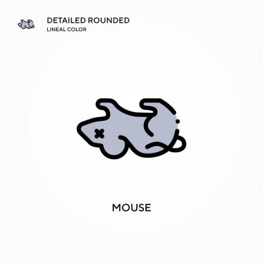 Fare vektör simgesi. Modern vektör illüstrasyon kavramları. Düzenlemesi ve kişiselleştirmesi kolay.