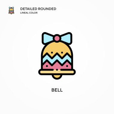 Çan vektör simgesi. Modern vektör illüstrasyon kavramları. Düzenlemesi ve kişiselleştirmesi kolay.