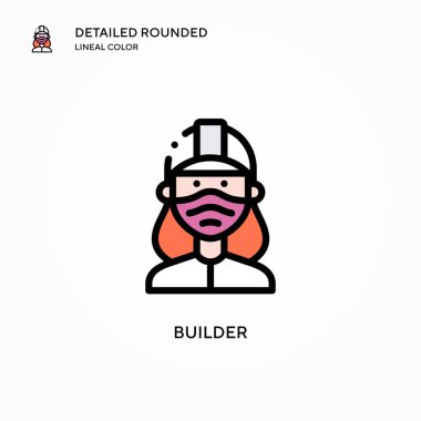 Yapıcı vektör simgesi. Modern vektör illüstrasyon kavramları. Düzenlemesi ve kişiselleştirmesi kolay.