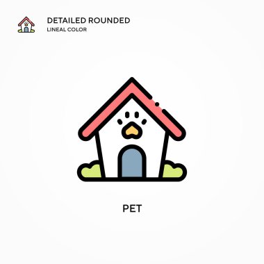 Hayvan vektörü simgesi. Modern vektör illüstrasyon kavramları. Düzenlemesi ve kişiselleştirmesi kolay.