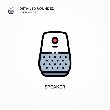 Sözcü vektör simgesi. Modern vektör illüstrasyon kavramları. Düzenlemesi ve kişiselleştirmesi kolay.