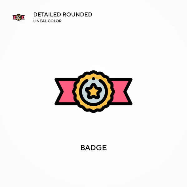 Badge Vector Icon 일러스트 편집하고 맞춤화하기가 — 스톡 벡터