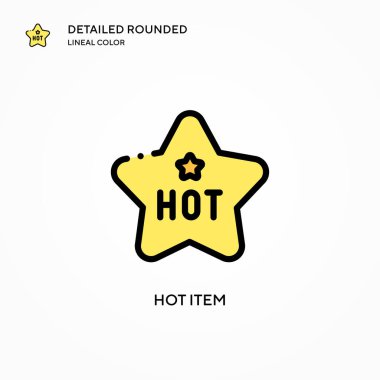 Yeni öge vektör simgesi. Modern vektör illüstrasyon kavramları. Düzenlemesi ve kişiselleştirmesi kolay.