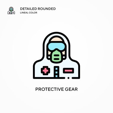 Koruyucu vites ikonu. Modern vektör illüstrasyon kavramları. Düzenlemesi ve kişiselleştirmesi kolay.