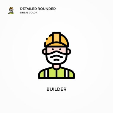 Yapıcı vektör simgesi. Modern vektör illüstrasyon kavramları. Düzenlemesi ve kişiselleştirmesi kolay.