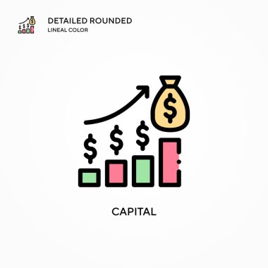 Büyük vektör simgesi. Modern vektör illüstrasyon kavramları. Düzenlemesi ve kişiselleştirmesi kolay.