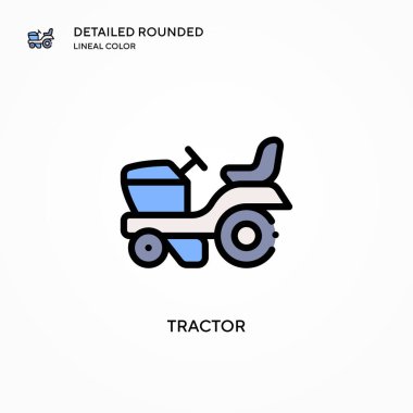 Çekici vektör ikonu. Modern vektör illüstrasyon kavramları. Düzenlemesi ve kişiselleştirmesi kolay.