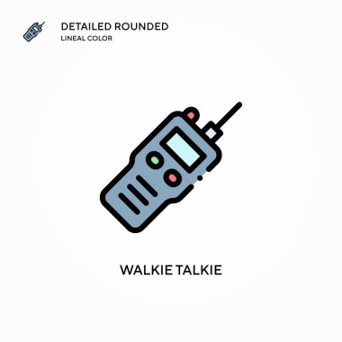 Telsiz konuşma vektör simgesi. Modern vektör illüstrasyon kavramları. Düzenlemesi ve kişiselleştirmesi kolay.