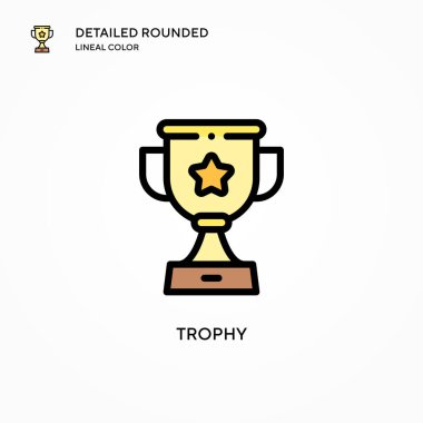 Ödül vektör simgesi. Modern vektör illüstrasyon kavramları. Düzenlemesi ve kişiselleştirmesi kolay.