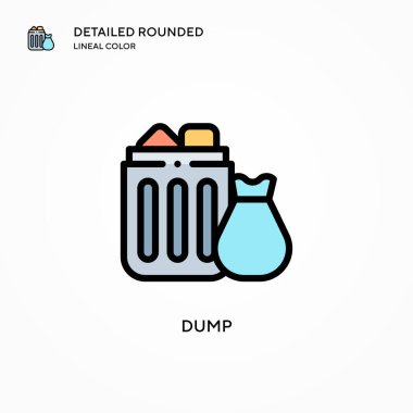 Vektör simgesini boşalt. Modern vektör illüstrasyon kavramları. Düzenlemesi ve kişiselleştirmesi kolay.