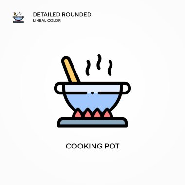 Esrar ikonu pişiriyorum. Modern vektör illüstrasyon kavramları. Düzenlemesi ve kişiselleştirmesi kolay.