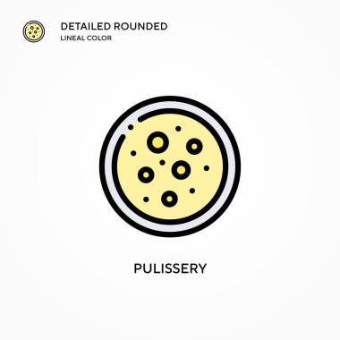 Pulissery vektör simgesi. Modern vektör illüstrasyon kavramları. Düzenlemesi ve kişiselleştirmesi kolay.