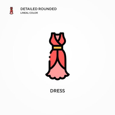 Vektör simgesini giyin. Modern vektör illüstrasyon kavramları. Düzenlemesi ve kişiselleştirmesi kolay.