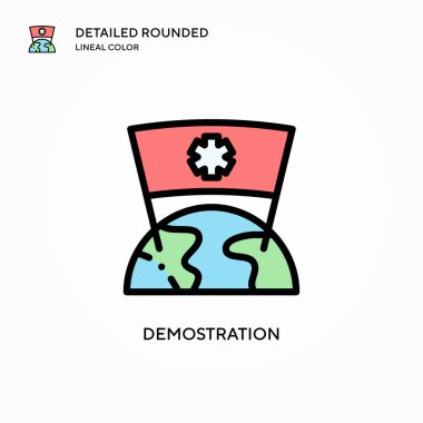 Tanıtım vektörü simgesi. Modern vektör illüstrasyon kavramları. Düzenlemesi ve kişiselleştirmesi kolay.