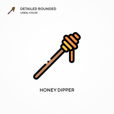 Bal Dipper vektör simgesi. Modern vektör illüstrasyon kavramları. Düzenlemesi ve kişiselleştirmesi kolay.