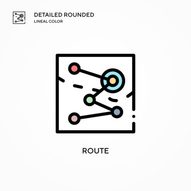 Yönlendirme simgesi. Modern vektör illüstrasyon kavramları. Düzenlemesi ve kişiselleştirmesi kolay.